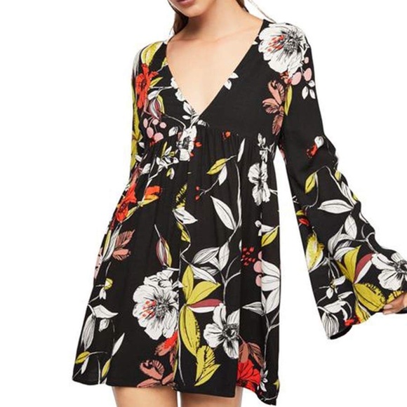 NWT Free People - Bella Printed Floral Tunic - Picture 1 of 3